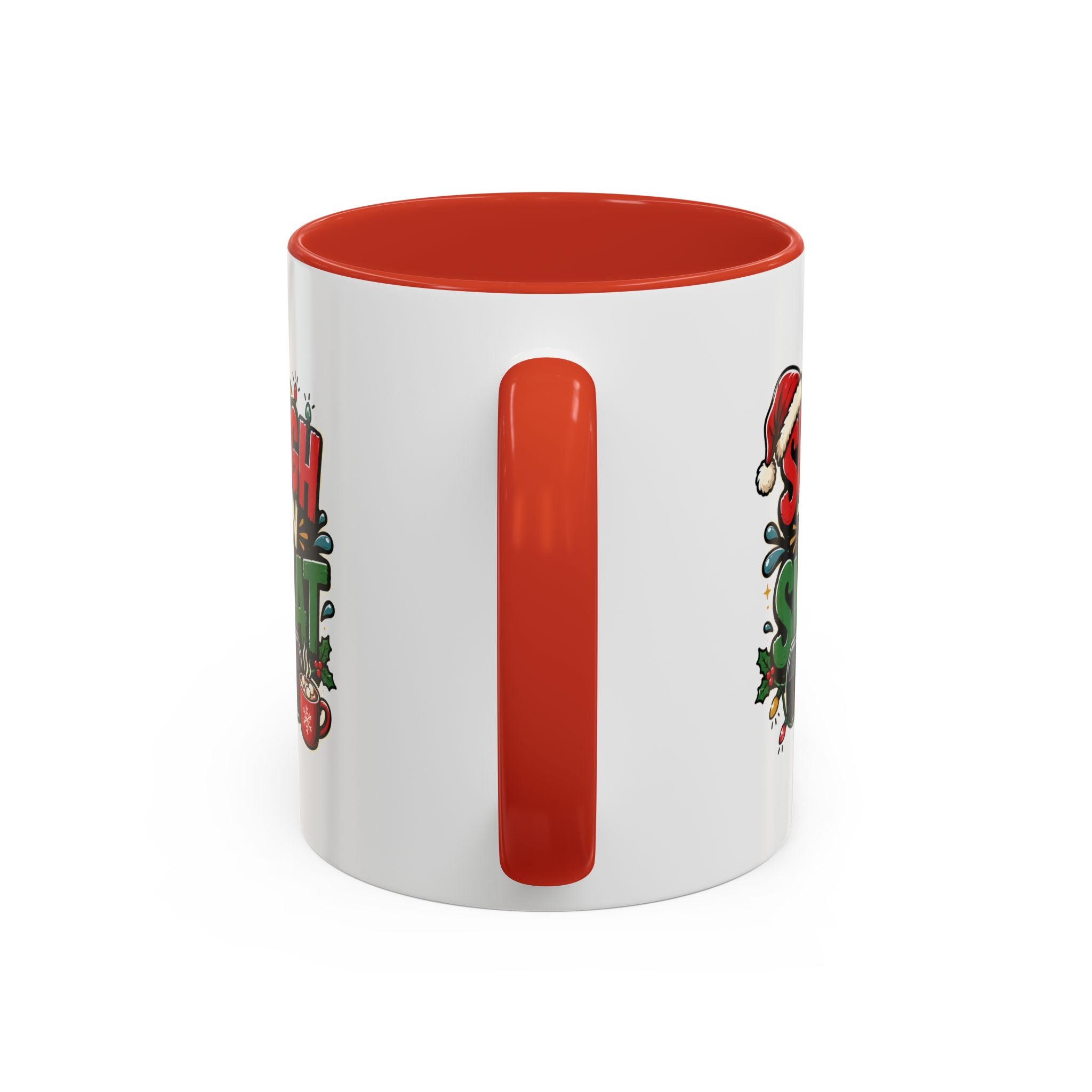 Modern Day Christmas Sleigh Then Sweat Coffee Mug — Festive Gym Motivational Holiday Gift