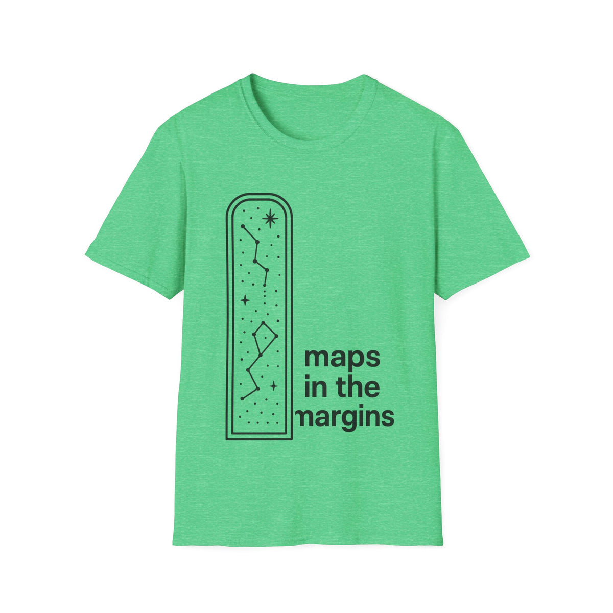 "Maps In The Margins" Travel Bookmark Tee | Minimalist Wanderlust Graphic T-Shirt - Trending Now - September 2026