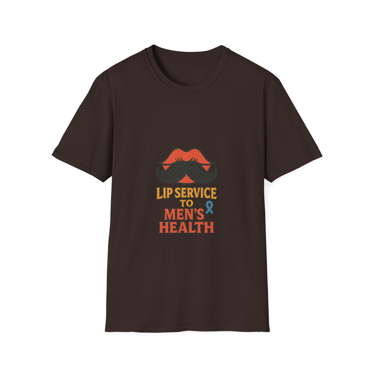 Mens Health Awareness T‑Shirt — "Lip Service to Men's Health" Graphic - Trending Now - October 2026