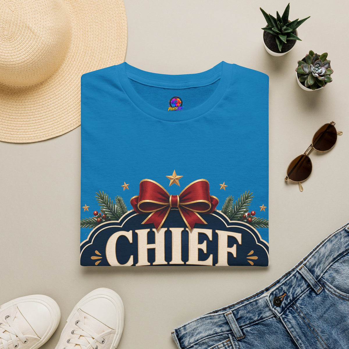 Christmas T-Shirt — "Chief Christmas Coordinator" Holiday Graphic Tee