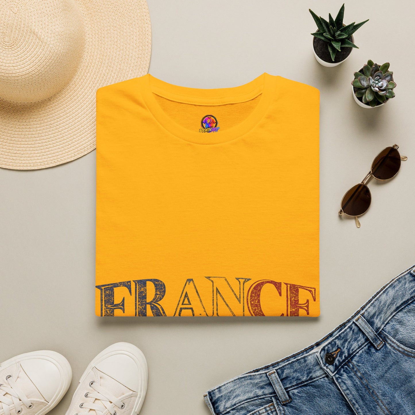 France Vintage Script T-Shirt