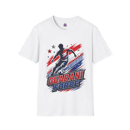 Paraguay Guarani Force Soccer T-Shirt — Red, White & Blue Futbol Fan Tee