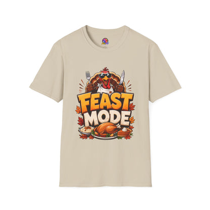 Feast Mode T-Shirt — Funny Thanksgiving Turkey Graphic Tee