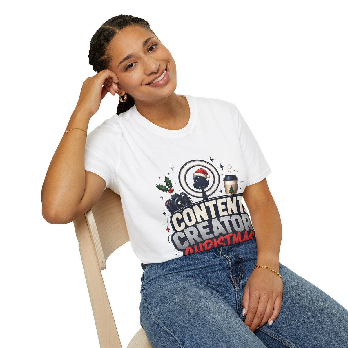 Content Creator Christmas T-Shirt
