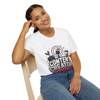 Content Creator Christmas T-Shirt