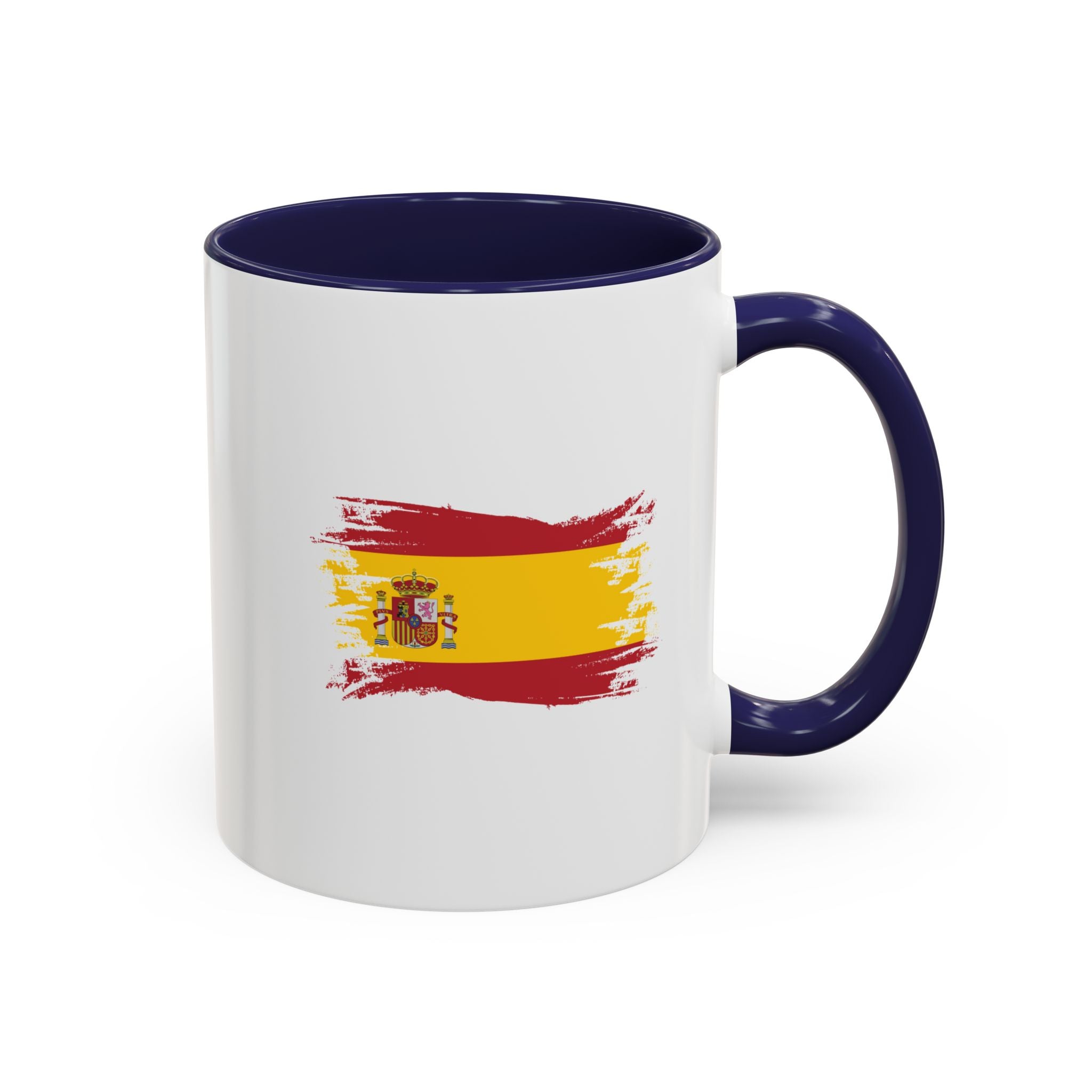 Spain Flag Coffee Mug — Spanish Brushstroke Accent Mug