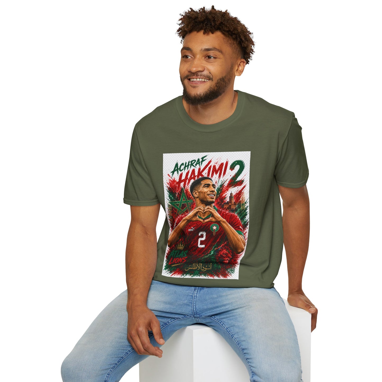 Achraf Hakimi #2 Soccer T-Shirt — Morocco Football Fan Tee