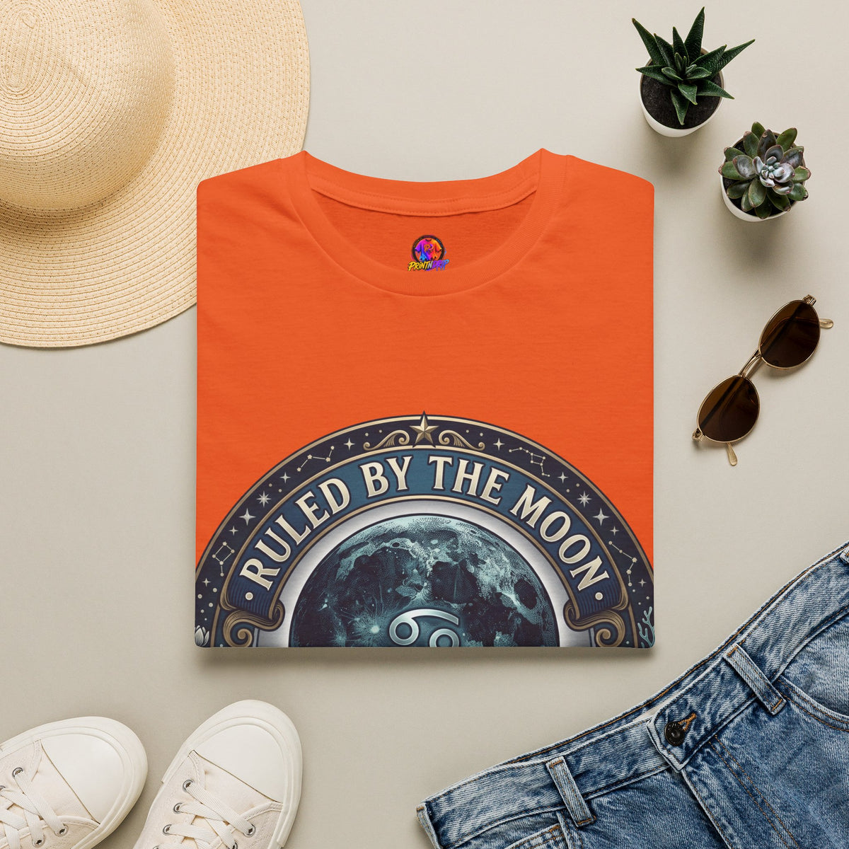 Ruled by the Moon T-Shirt — Moonphase Zodiac Graphic Tee
