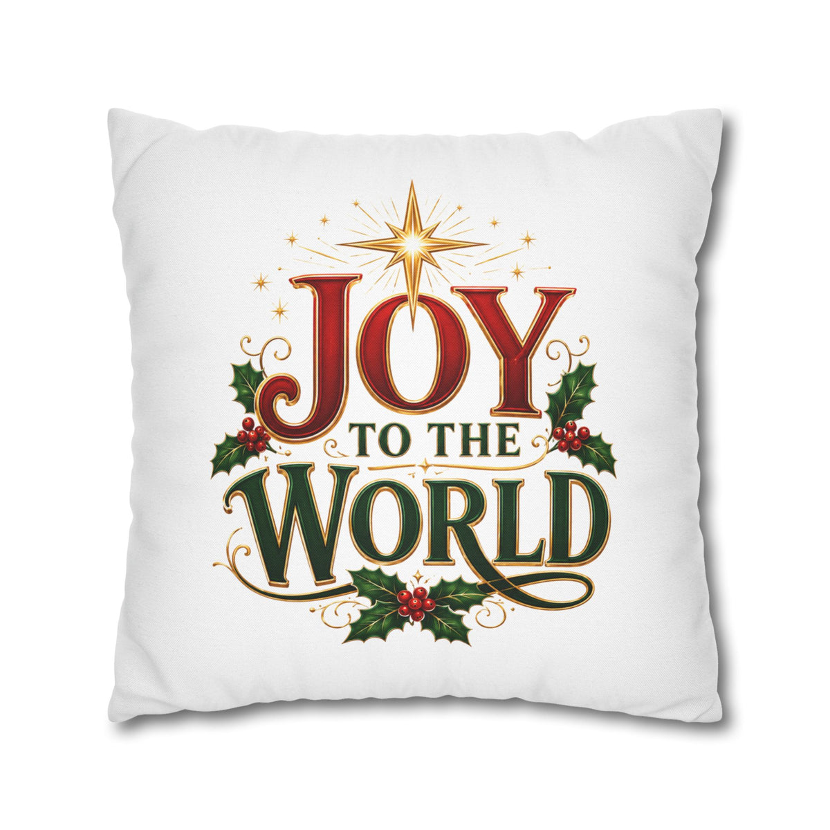 Christmas Pillowcase Joy to the World Christmas Pillowcase