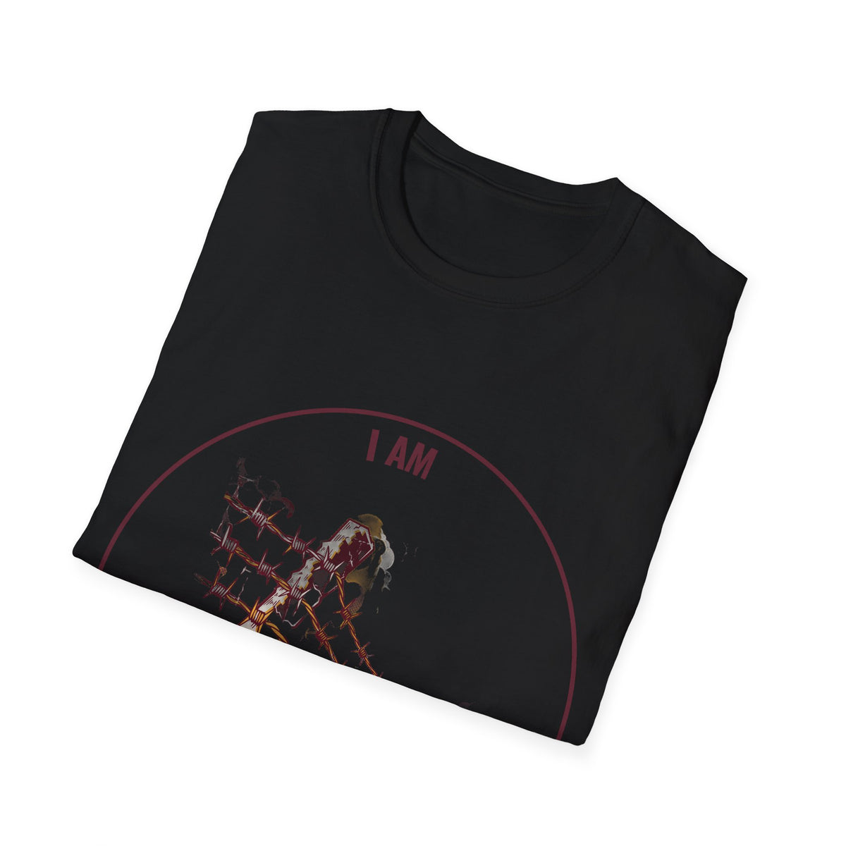 "I Am My Perimeter" Barbed Wire Graphic Tee - Aesthetic Ironic Quote White T-Shirt - Trending Now - September 2026