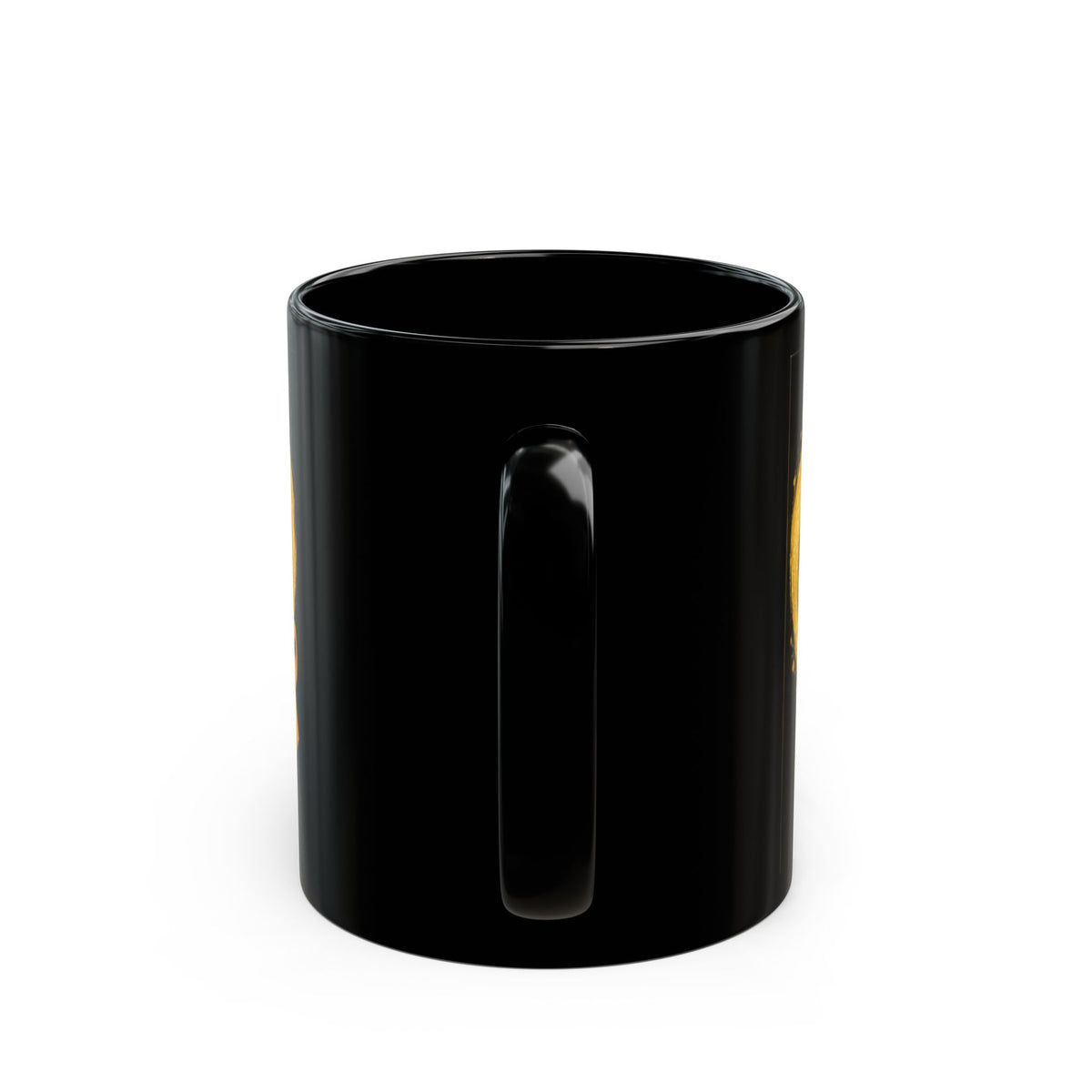 Childhood Cancer Awareness Ribbon Mug — “Fighter Today, Brighter Tomorrow” Black Coffee Mug