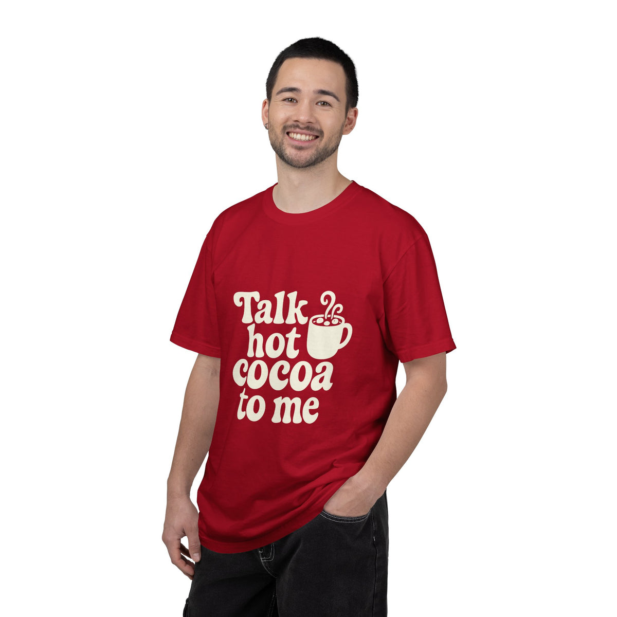 Talk Hot Cocoa To Me Tee - Funny Winter Mug Graphic T-Shirt - Trending Now - October 2026