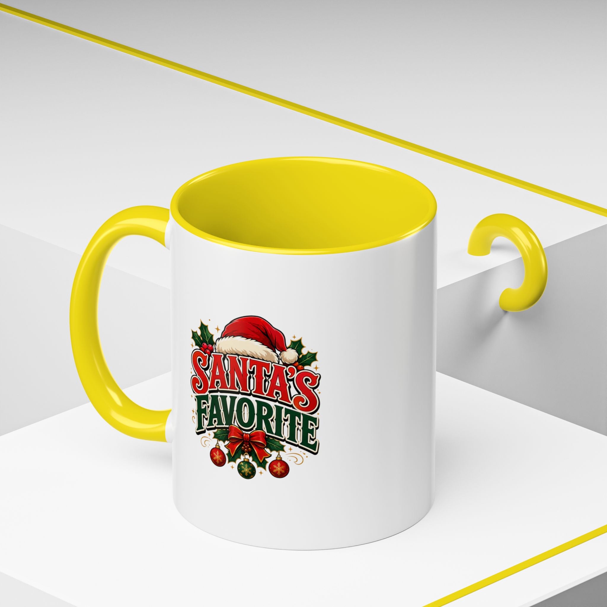 Santa's Favorite Accent Coffee Mug – Festive Holiday Ceramic Gift