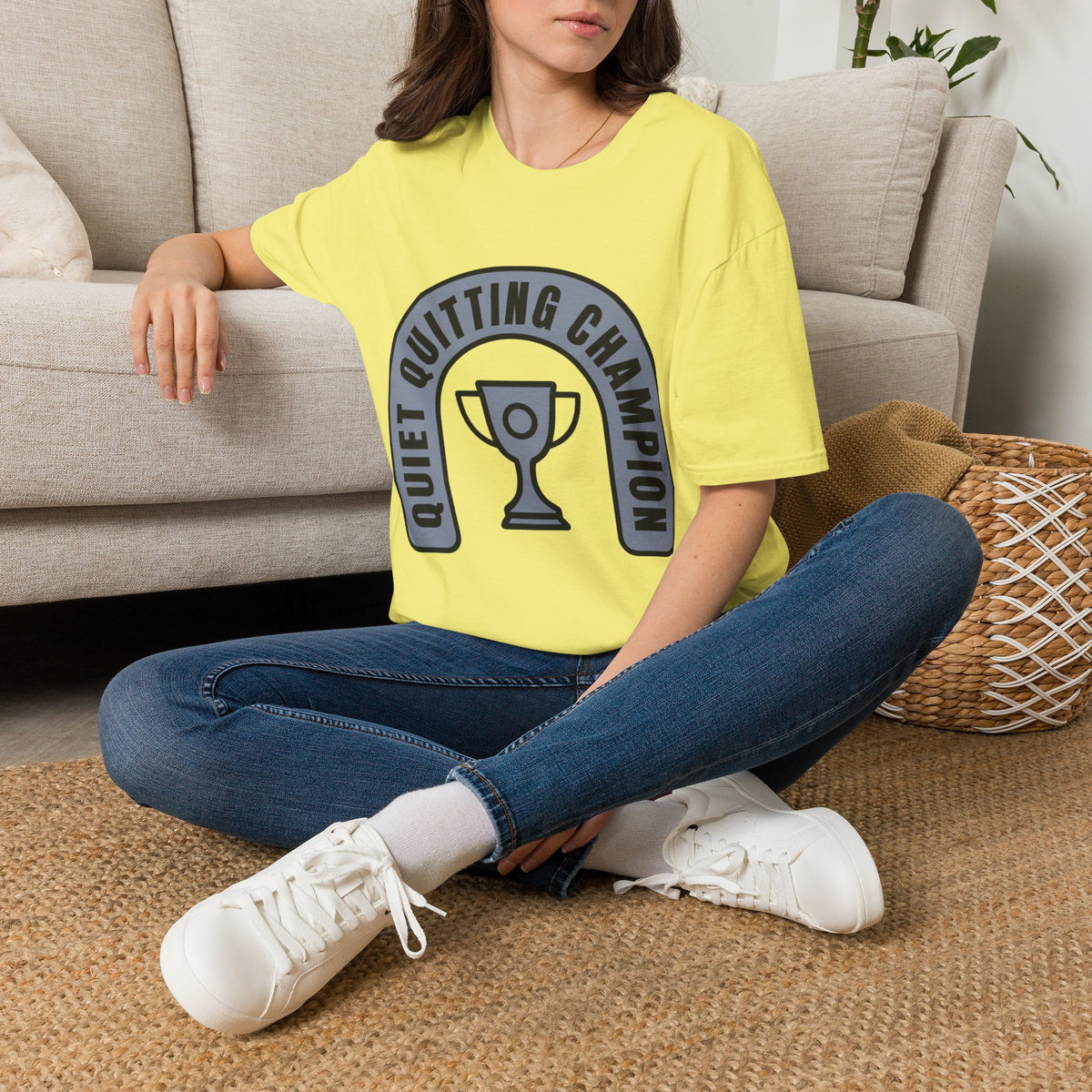 Quiet Quitting Champion T-Shirt — Funny Workplace Trophy Tee - Trending Now - August 2026