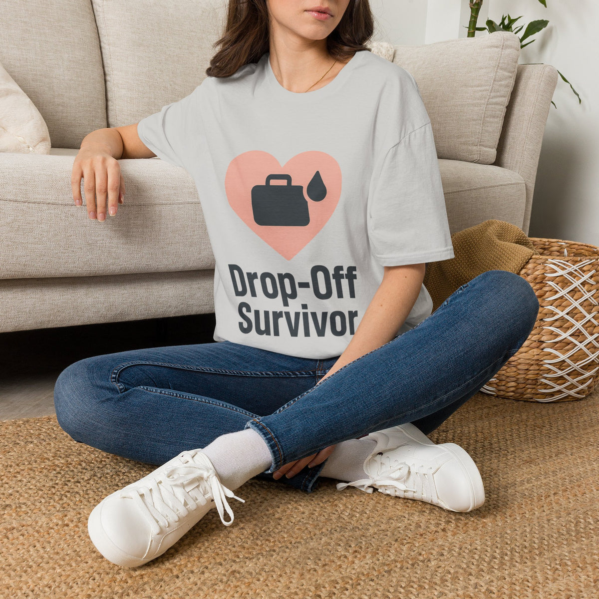 Drop-Off Survivor T-Shirt — Heart & Inkjet Printer Rescue Tee - Trending Now - August 2026