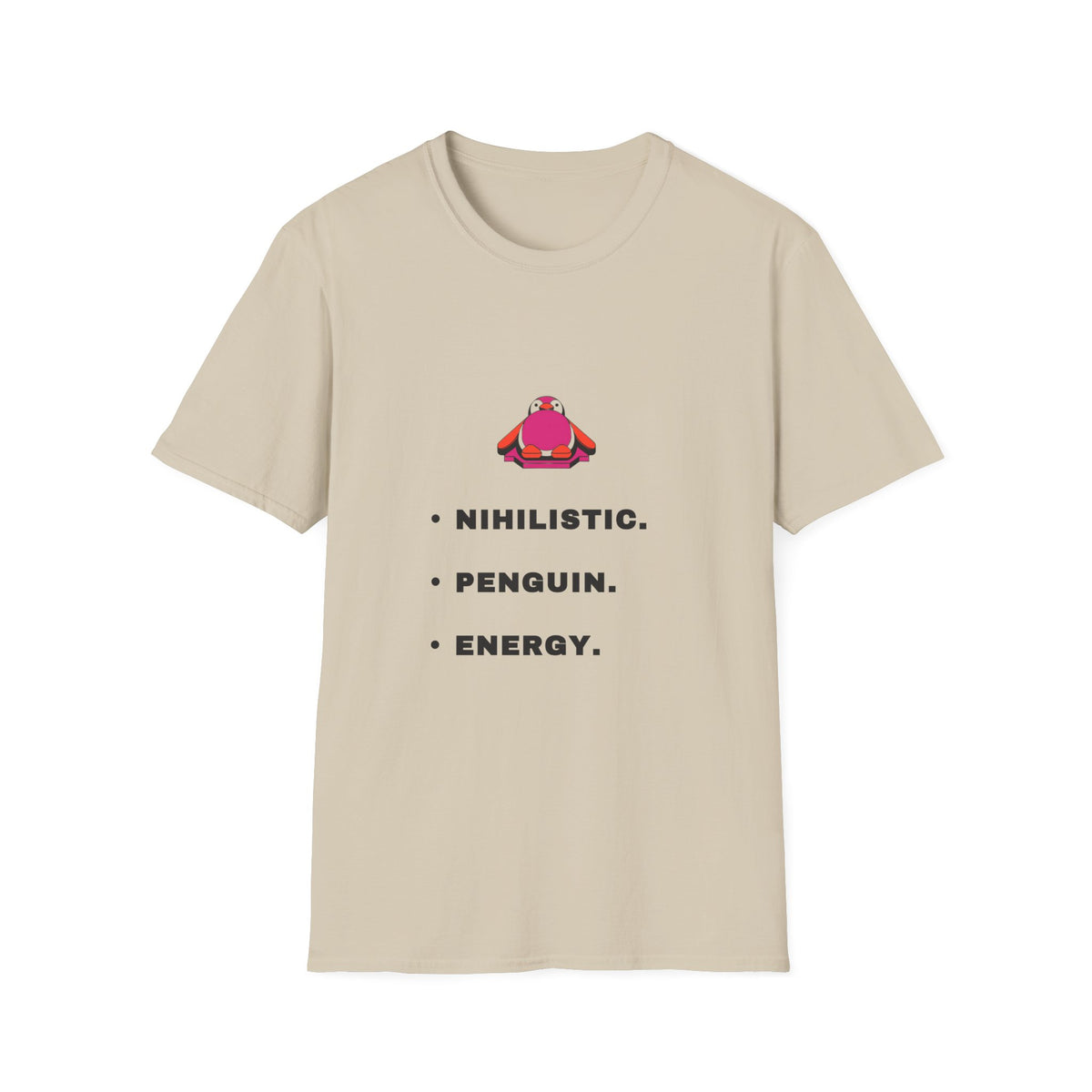 Nihilistic Penguin T-Shirt — Cute Minimalist Graphic Tee - Trending Now - September 2026