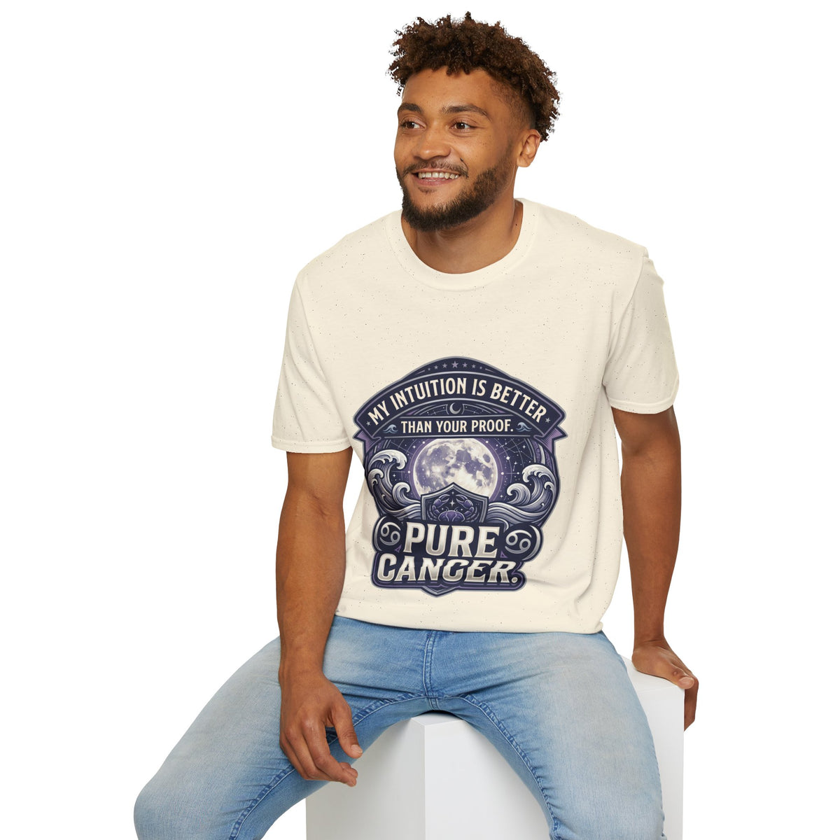 Cancer Zodiac T-Shirt — "My Intuition Is Better Than Your Proof" Astrology Tee