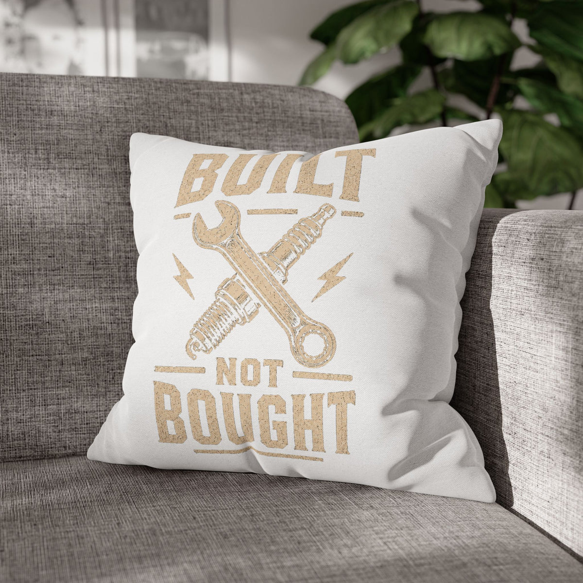 Built Not Bought Decorative Pillowcase Milo Bailey Dog Dad Mom