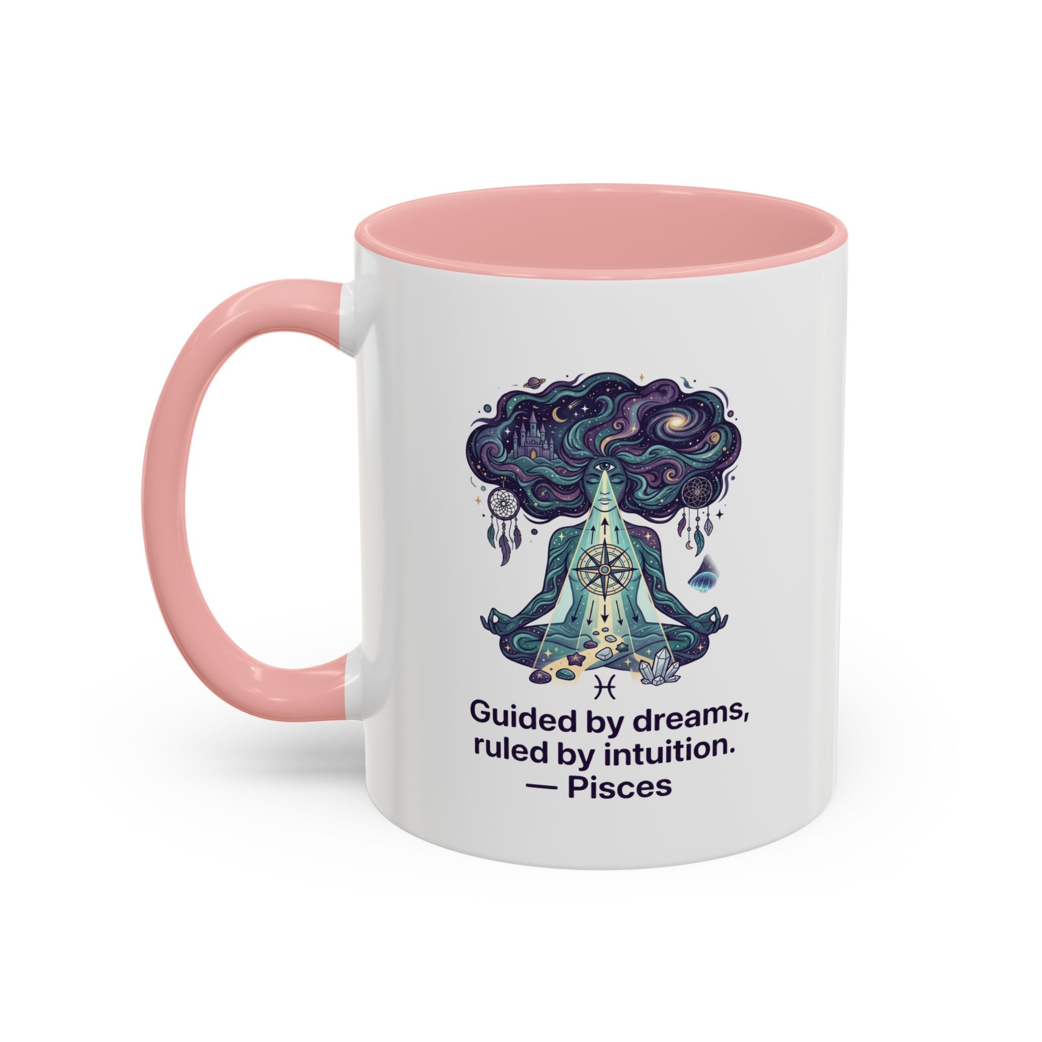 Pisces Zodiac Coffee Mug — "Guided by dreams, ruled by intuition" Accent Mug