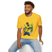 Brazil  Soccer Celebration T-Shirt — Brazilian Football Player Artwork