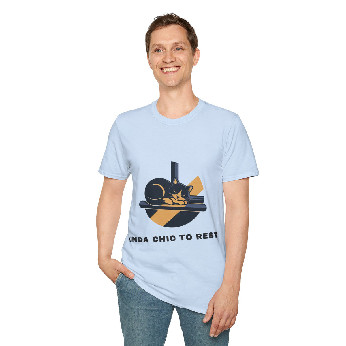 Cat Resting T-Shirt — "Kinda Chic to Rest" Graphic Tee - Trending Now - September 2026