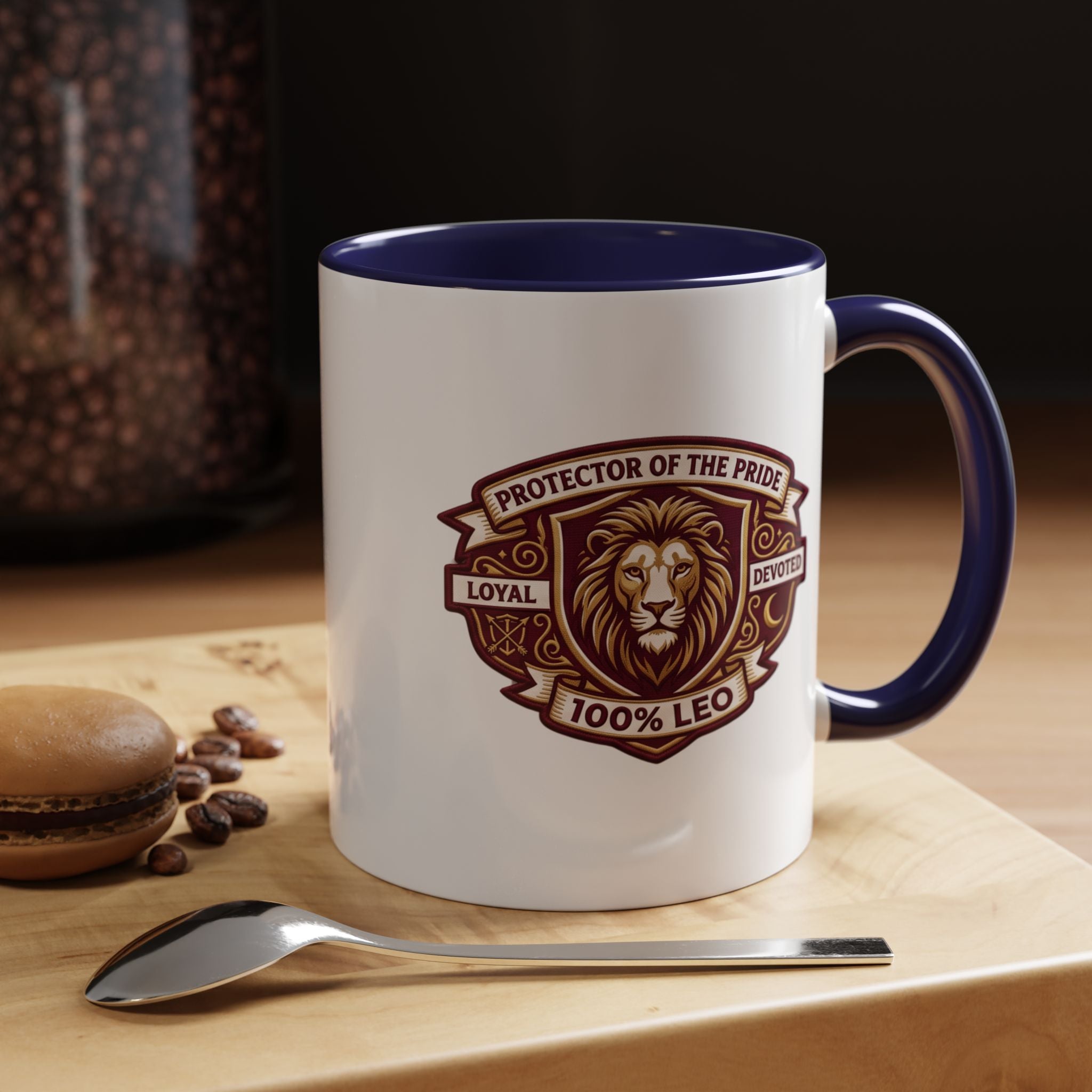Leo Zodiac Coffee Mug — "Protector of the Pride" Lion Design (11/15 oz)