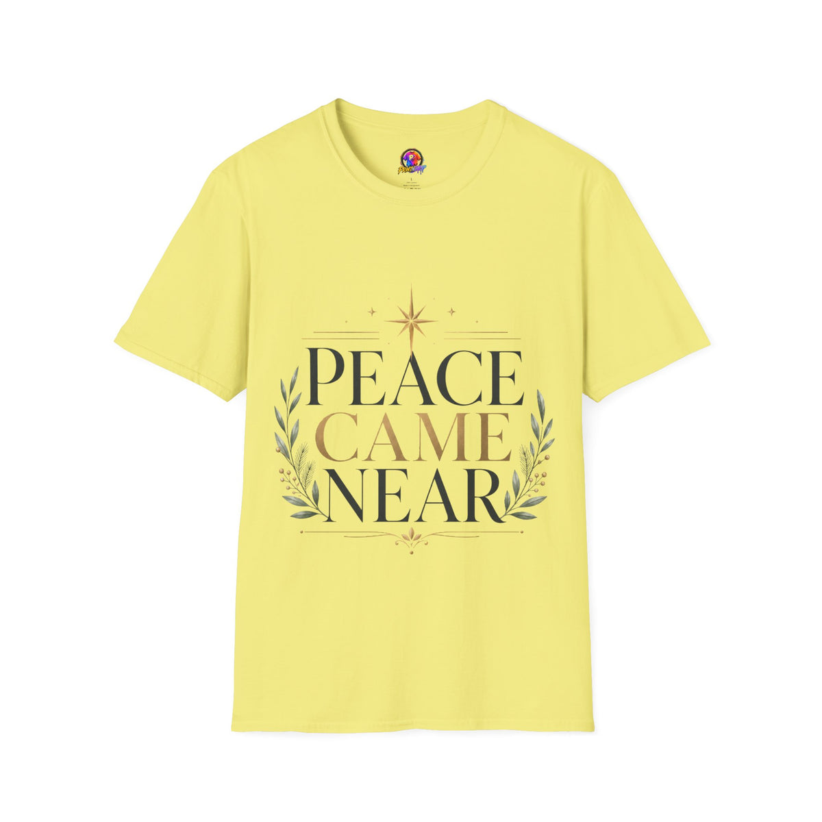 Peace Came Near T‑Shirt — Christmas Nativity Holiday Tee