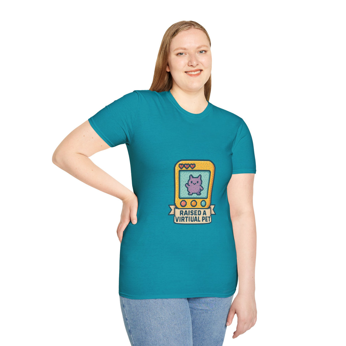 Raised a Virtual Pet T-Shirt — Retro Tamagotchi Gaming Tee - Trending Now - October 2026