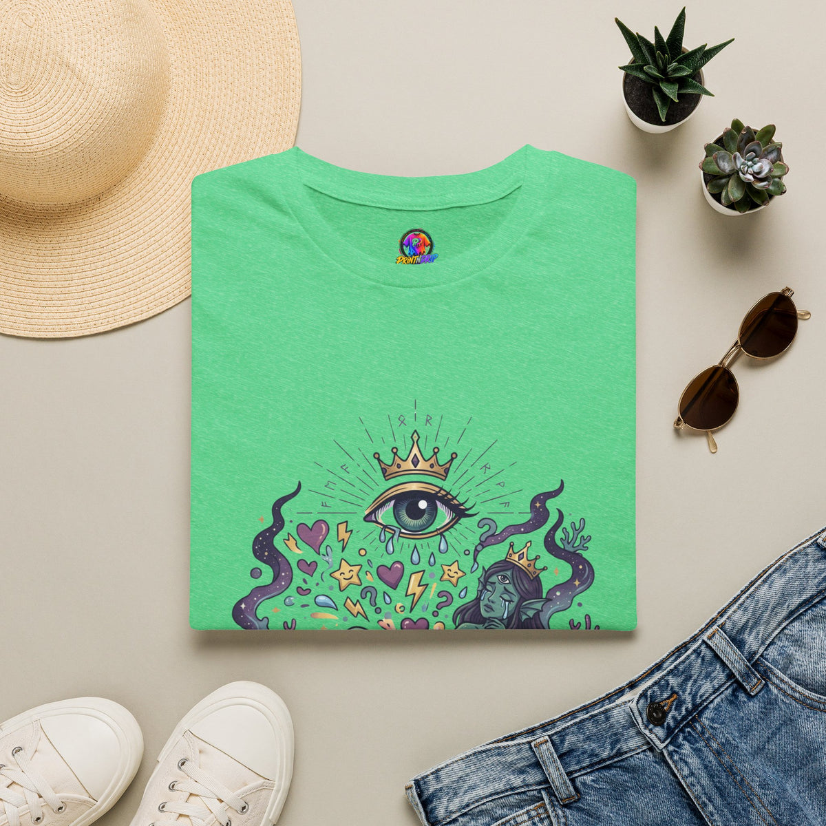 Pisces Zodiac Pisces Spiritual T-Shirt — “Professional Over-Feeler” Zodiac Mystic Tee
