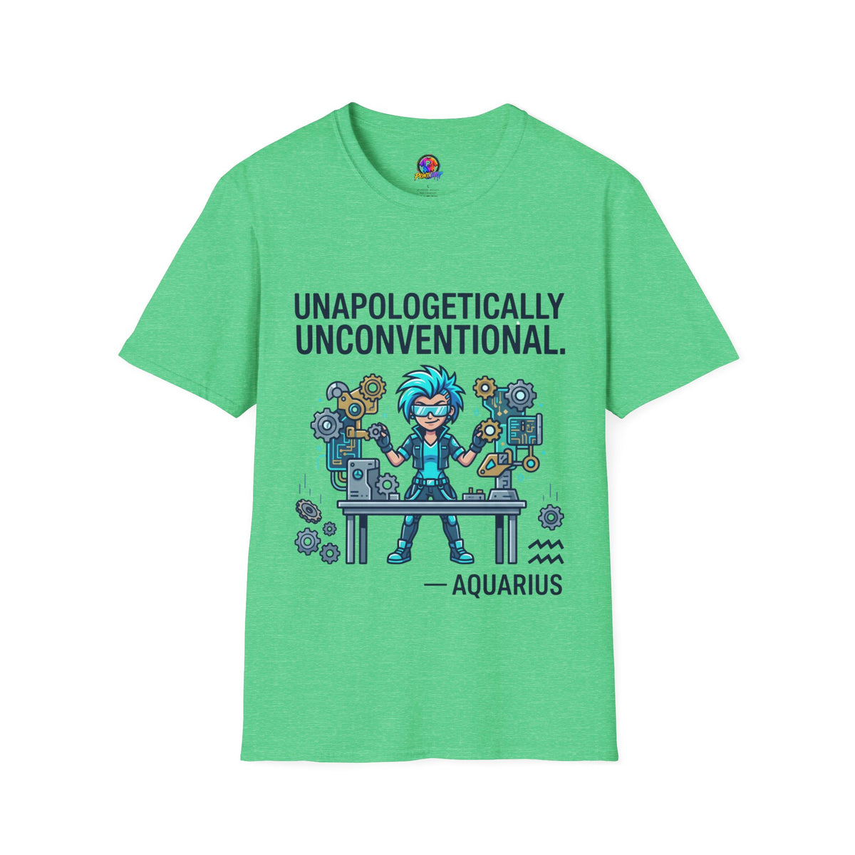Unapologetically Unconventional T-Shirt — Quirky Steampunk Inventor Graphic Tee