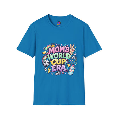 Girls Kids Mom's World Cup Era T‑Shirt — Playful Soccer Mom Tee