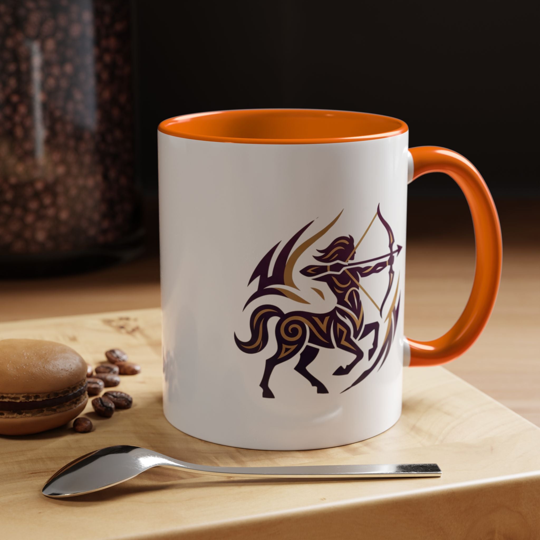 Sagittarius Zodiac Coffee Mug — Archer Centaur Astrology Accent Mug