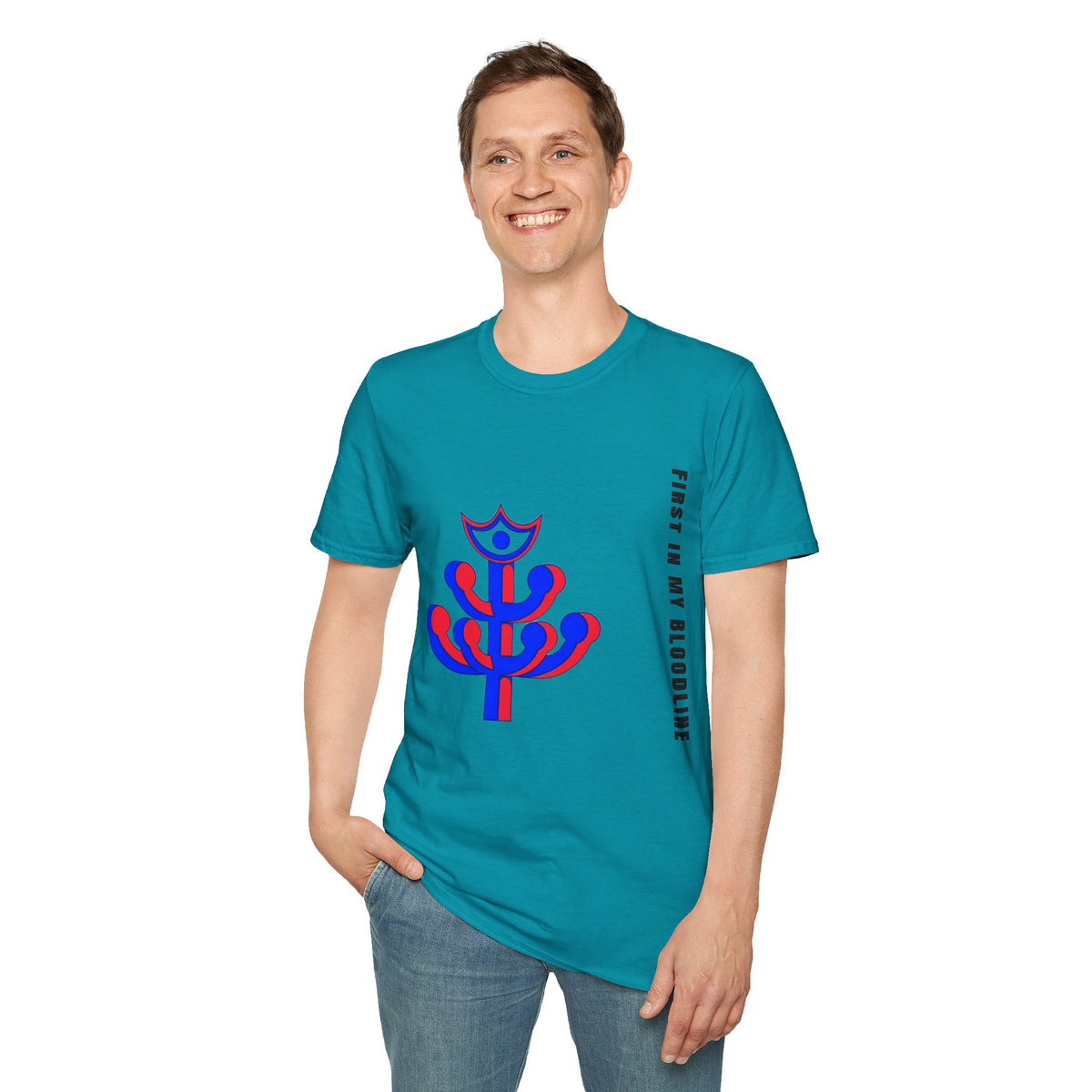 Abstract Floral Tee — Modern Red & Blue Graphic T-Shirt - Trending Now - September 2026