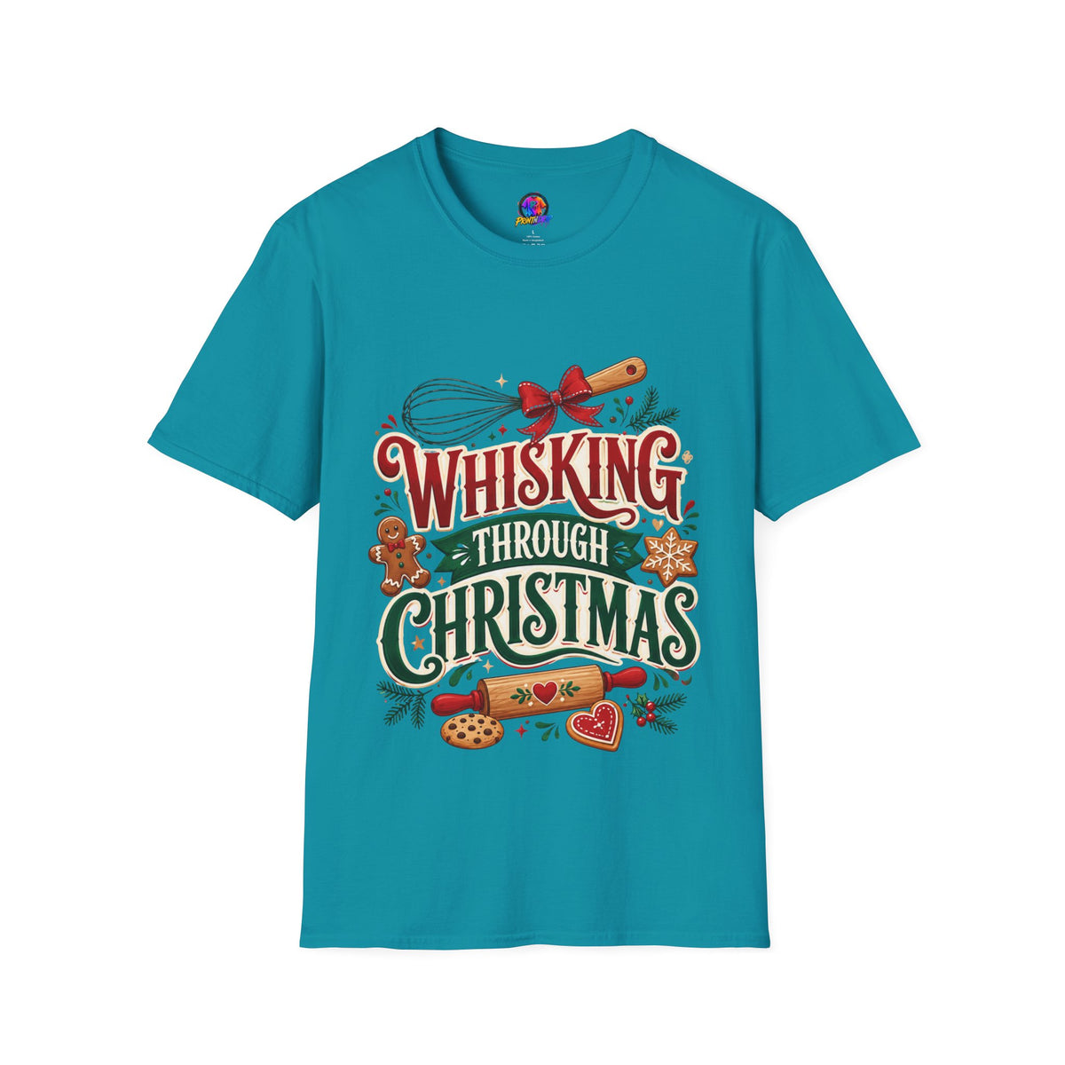 Christmas Baking T‑Shirt — "Whisking Through Christmas" Holiday Tee