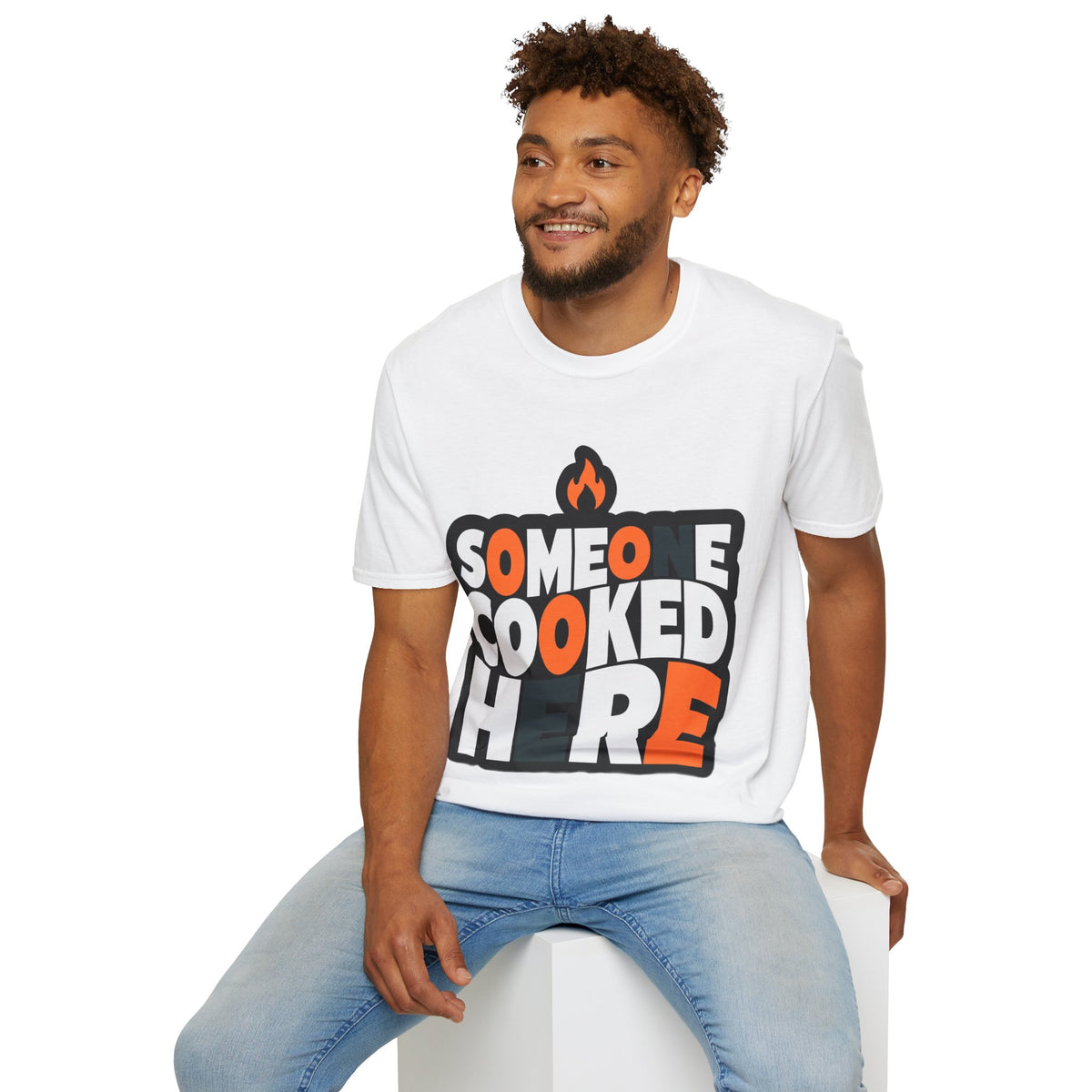 T-Shirt — "Someone Cooked Here" Funny Cooking Graphic Tee - Trending Now - August 2026