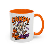 Candy Run Crew Coffee Mug — Halloween Skeleton Trick-or-Treat Accent Mug (11/15oz)