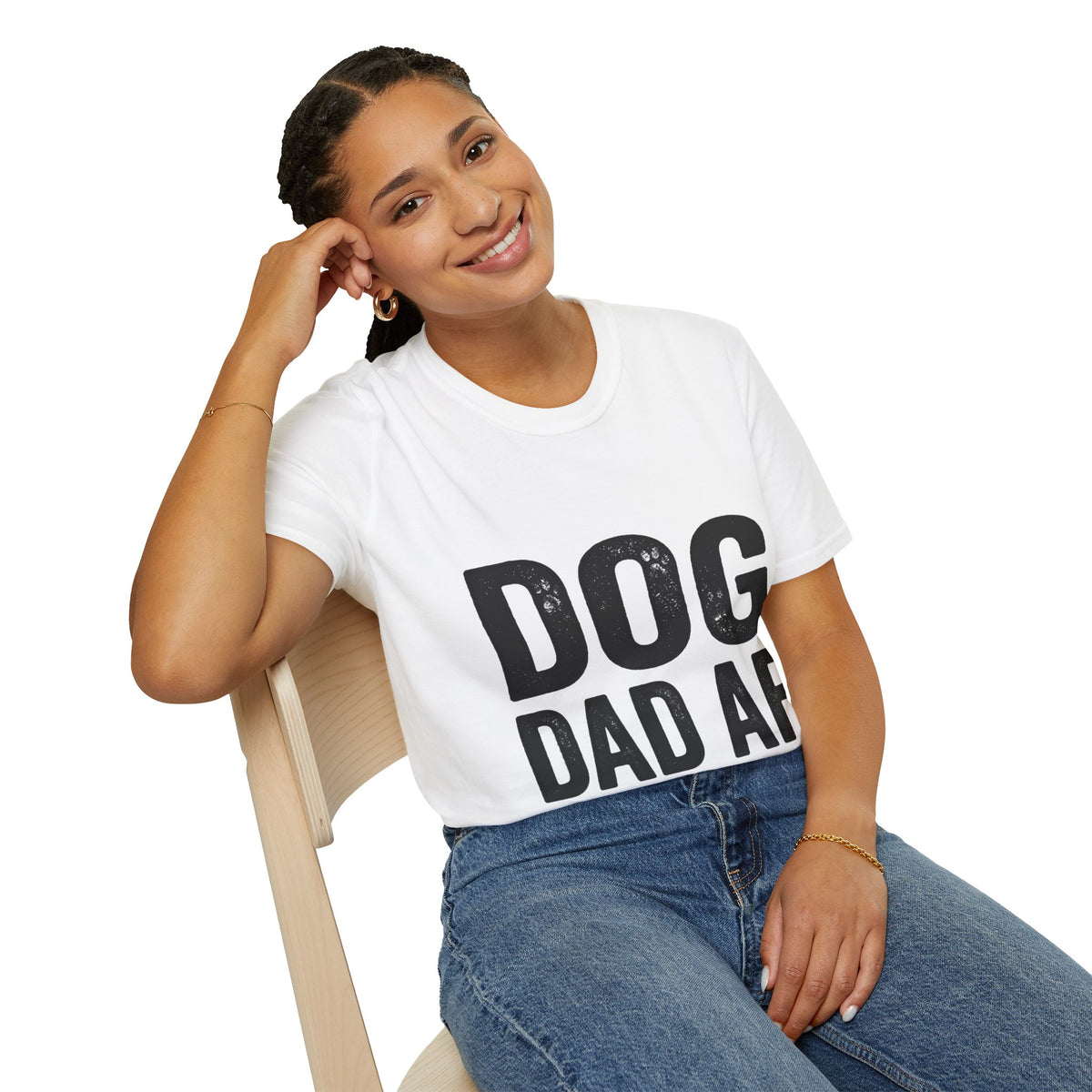 Dog Dad Af Unisex Softstyle T-Shirt