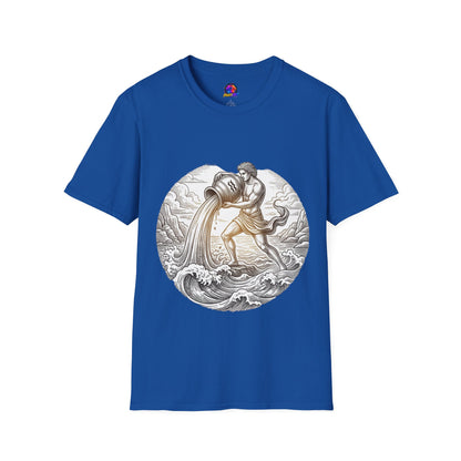 Aquarius Zodiac T-Shirt — Vintage Water Bearer Astrology Tee