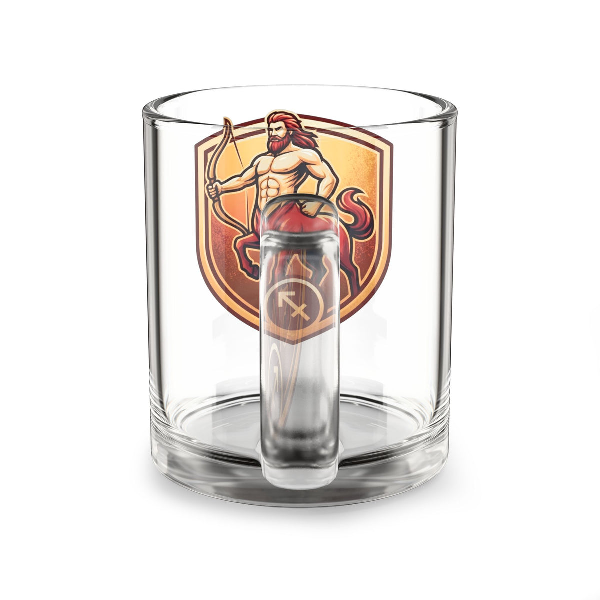 Sagittarius Centaur Glass Mug — Zodiac Archer 10oz Coffee Cup
