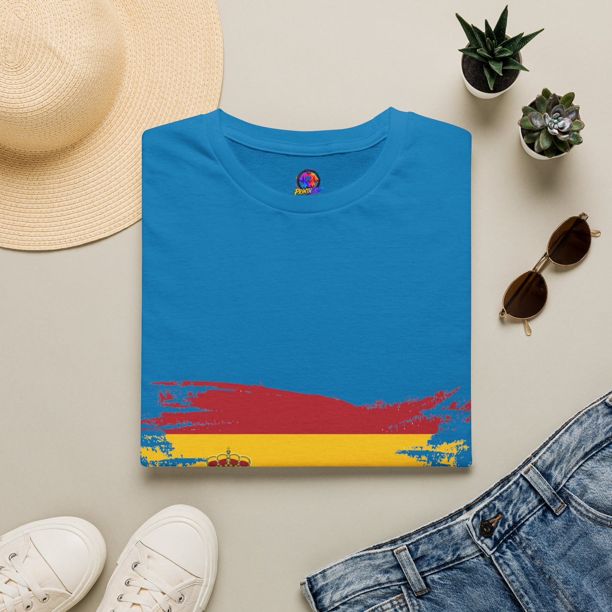 Spain Flag T-Shirt — Distressed Spanish Flag Graphic Tee