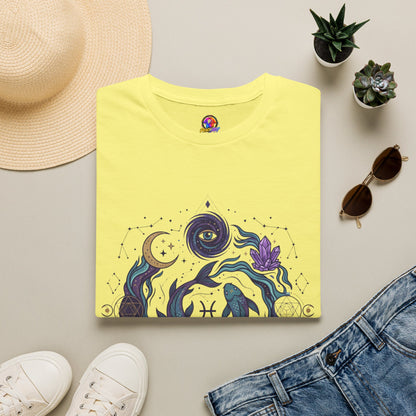 Pisces Mystic Vibes T-Shirt — Astrology Zodiac Tee with 'My vibe is mystical'