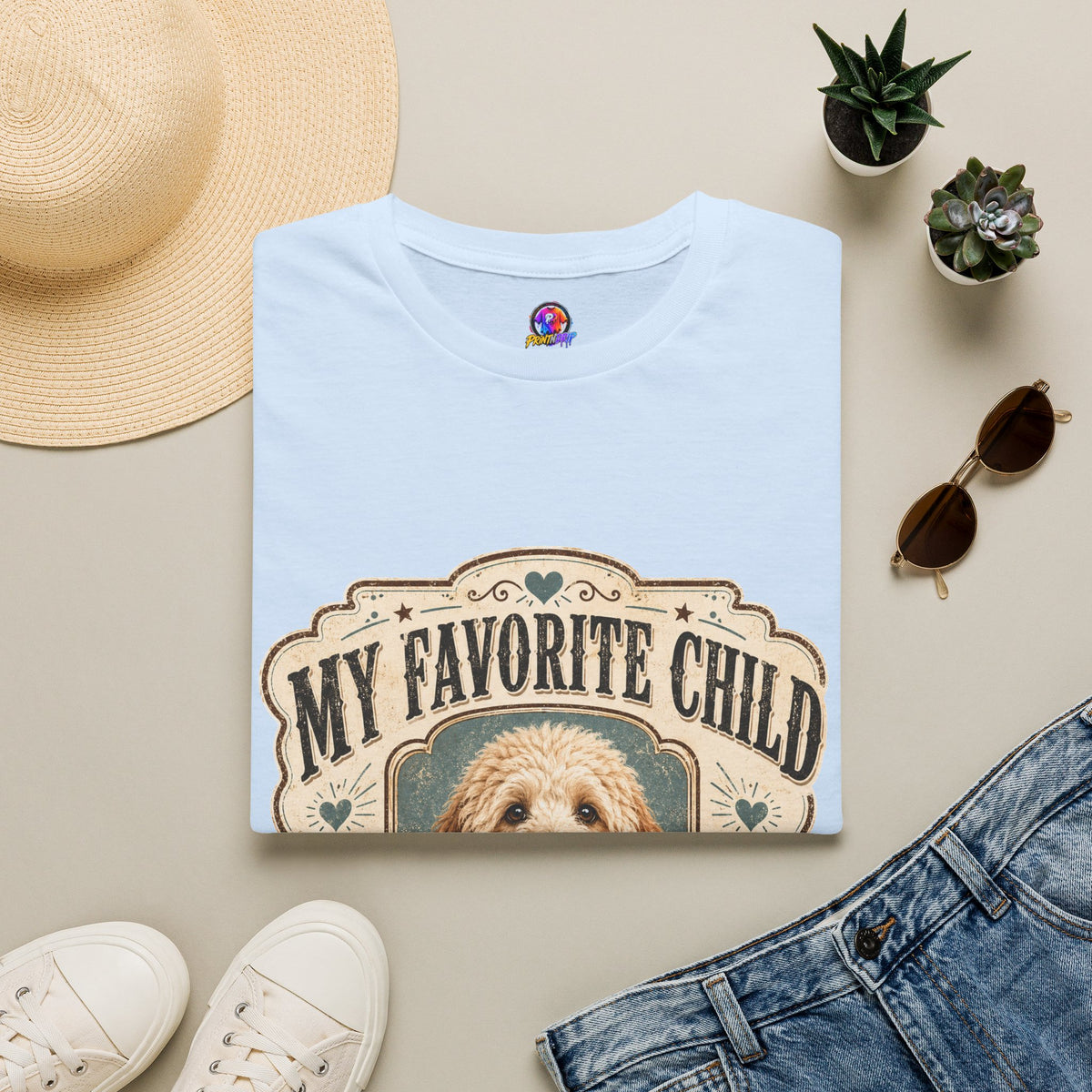 My Favorite Child Dog Mom T-Shirt — Cute Pet Lover Tee