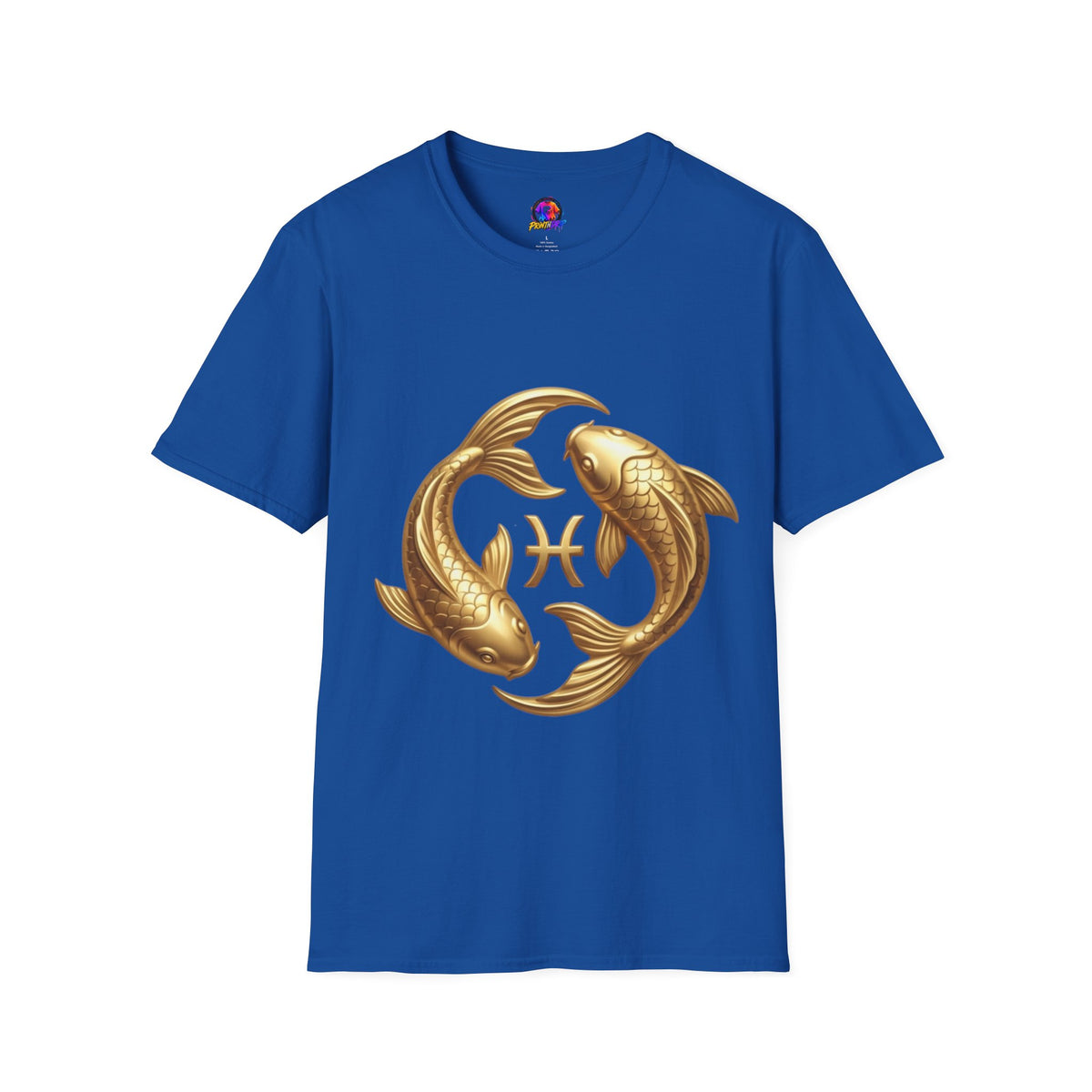 Pisces Gold Fish T-Shirt — Zodiac Symbol Astrology Tee