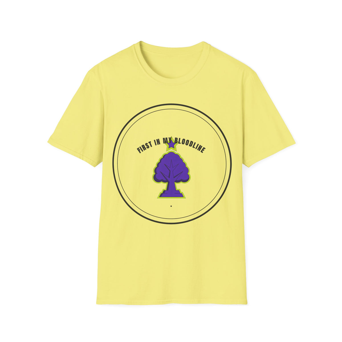 T‑Shirt — "First in My Bloodline" Purple Tree Graphic Tee - Trending Now - September 2026