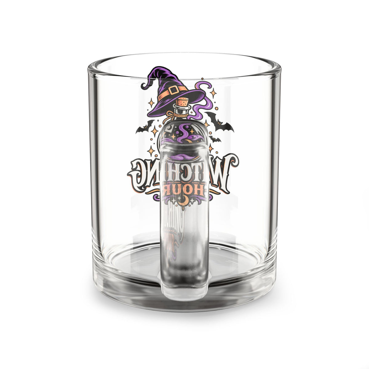Glass Mug — Witching Hour Halloween 10oz Glass Coffee Cup