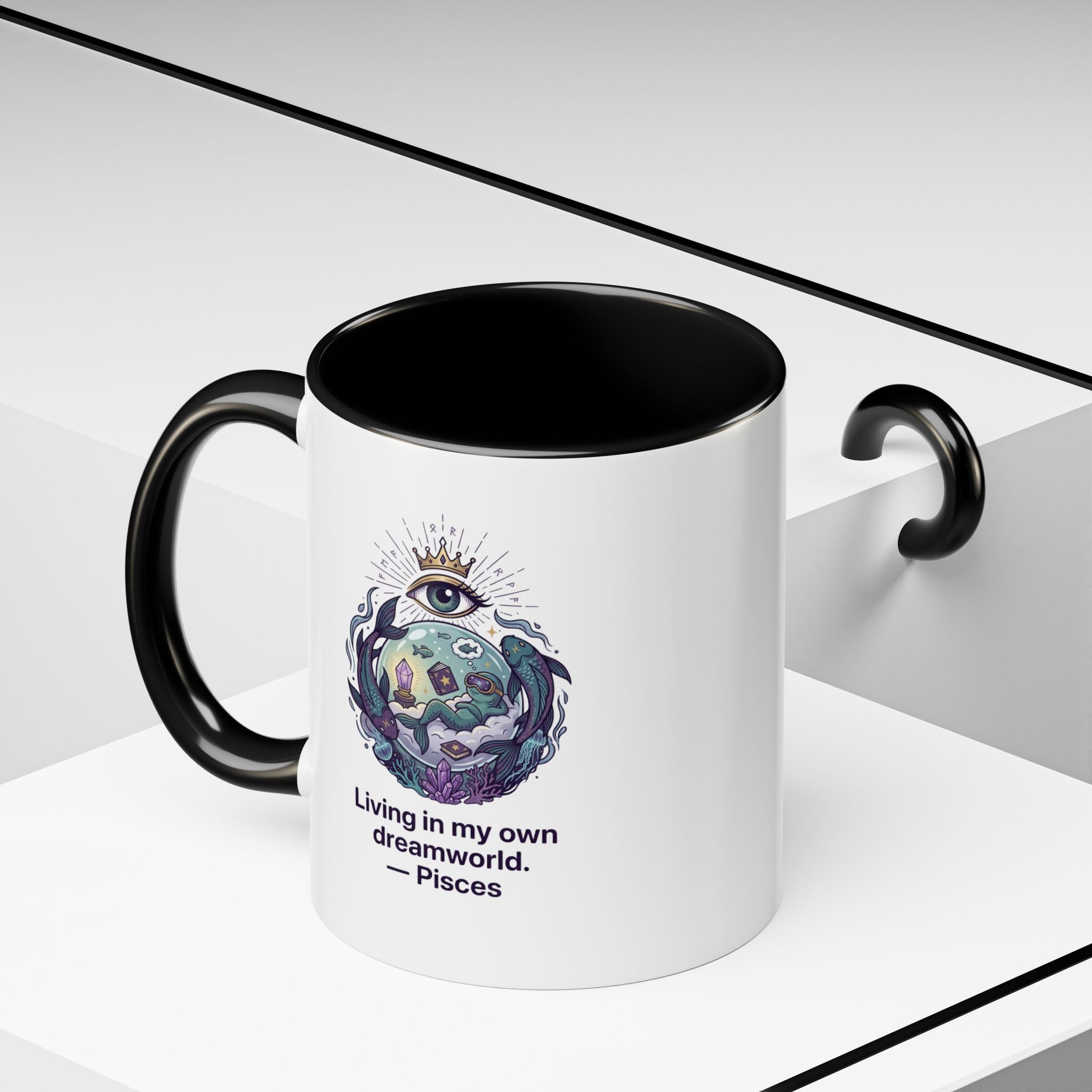 Pisces Coffee Mug — Living in My Own Dreamworld Accent Mug