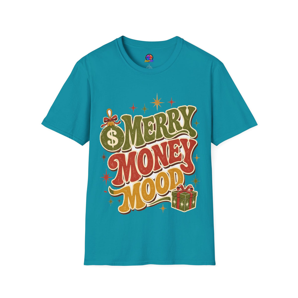 Merry Money Mood T‑Shirt — Retro Holiday Graphic Tee