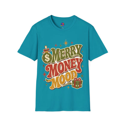 Merry Money Mood T‑Shirt — Retro Holiday Graphic Tee