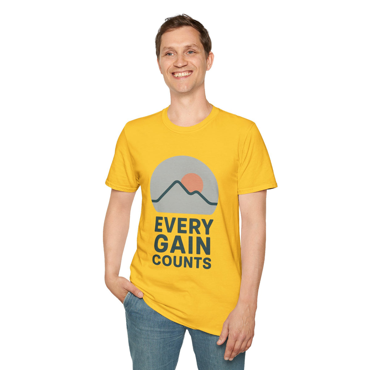 Every Gain Counts Mountain T-Shirt — Inspirational Hiking Tee - Trending Now - September 2026
