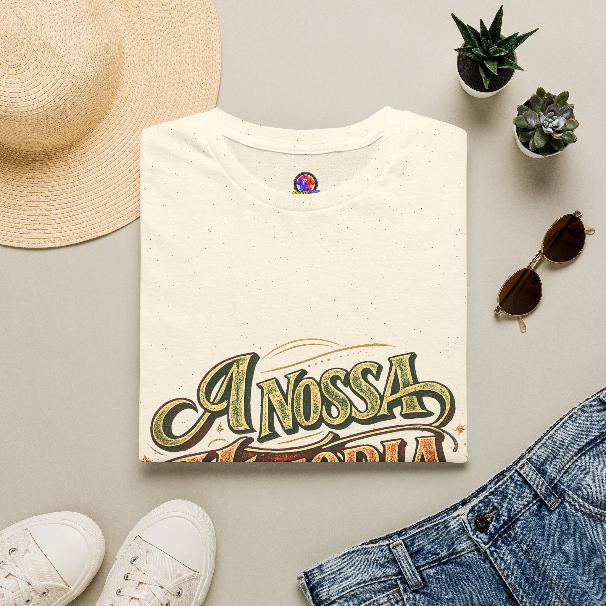Portugal T-Shirt — "A Nossa História" Vintage Compass Graphic Tee